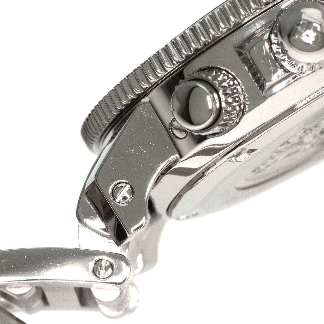 HERMES Watches Quartz CL2.310 Stainless Steel , Stainless Steel Silver Clipper Diver Chronograph black dial Women Used Authentic