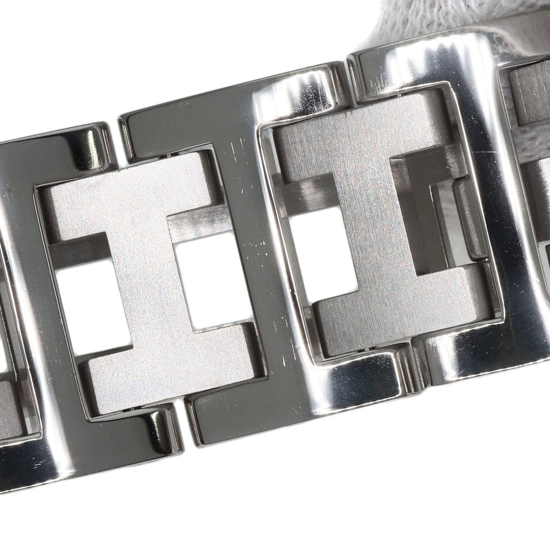 HERMES Watches Quartz CL2.310 Stainless Steel , Stainless Steel Silver Clipper Diver Chronograph black dial Women Used Authentic