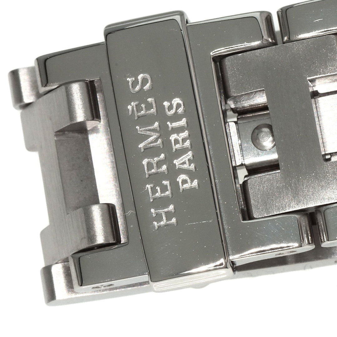HERMES Watches Quartz CL2.310 Stainless Steel , Stainless Steel Silver Clipper Diver Chronograph black dial Women Used Authentic