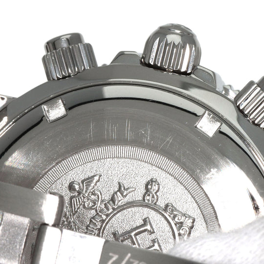 HERMES Watches Quartz CL2.310 Stainless Steel , Stainless Steel Silver Clipper Diver Chronograph black dial Women Used Authentic