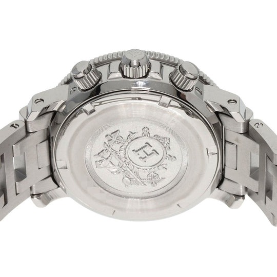 HERMES Watches Quartz CL2.310 Stainless Steel , Stainless Steel Silver Clipper Diver Chronograph black dial Women Used Authentic