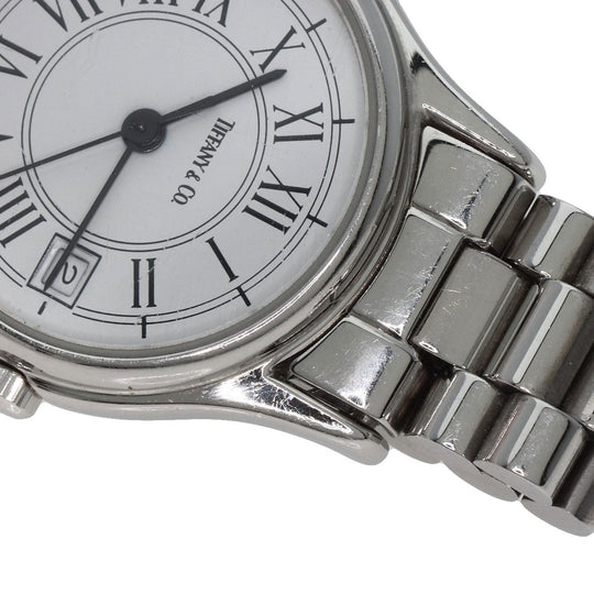 TIFFANY&Co. Watches Quartz Stainless Steel , Stainless Steel Silver Classic white dial Women Used Authentic