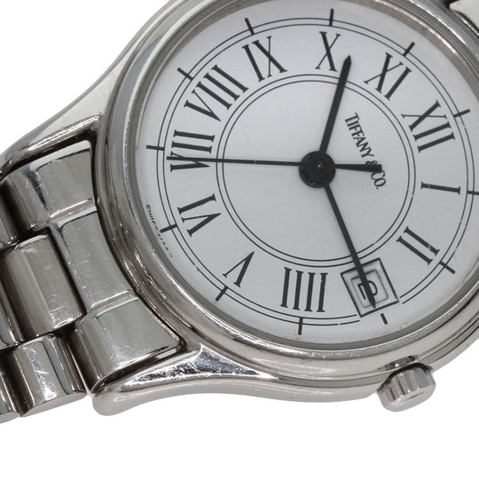 TIFFANY&Co. Watches Quartz Stainless Steel , Stainless Steel Silver Classic white dial Women Used Authentic