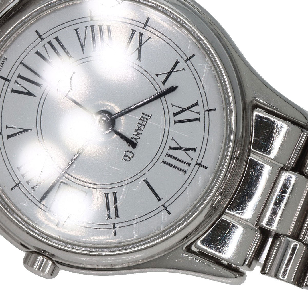TIFFANY&Co. Watches Quartz Stainless Steel , Stainless Steel Silver Classic white dial Women Used Authentic