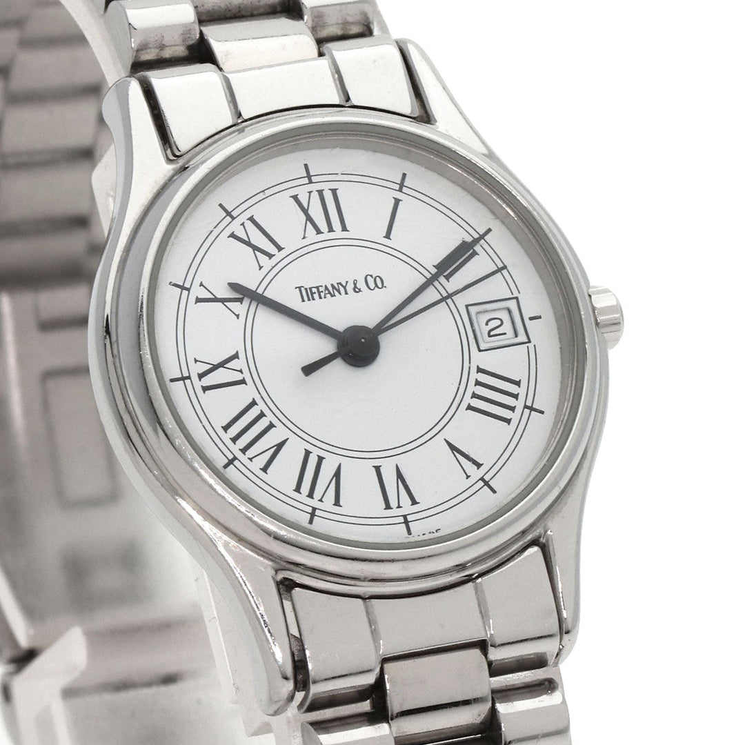TIFFANY&Co. Watches Quartz Stainless Steel , Stainless Steel Silver Classic white dial Women Used Authentic