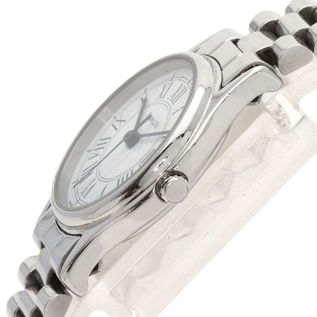 TIFFANY&Co. Watches Quartz Stainless Steel , Stainless Steel Silver Classic white dial Women Used Authentic