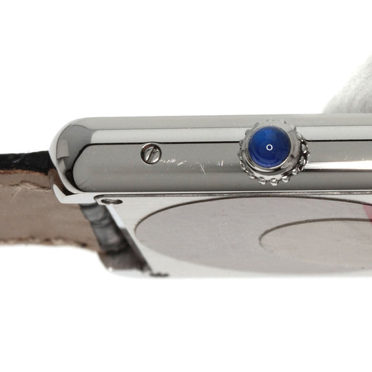 CARTIER Watches Quartz WSTA0030 Stainless Steel, Leather Silver Tank solo SM Silver dial Women Used Authentic