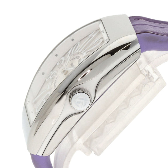 FRANCK MULLER Watches Quartz V32QZ Stainless Steel, Rubber Silver Vanguard Silver dial Women Used Authentic