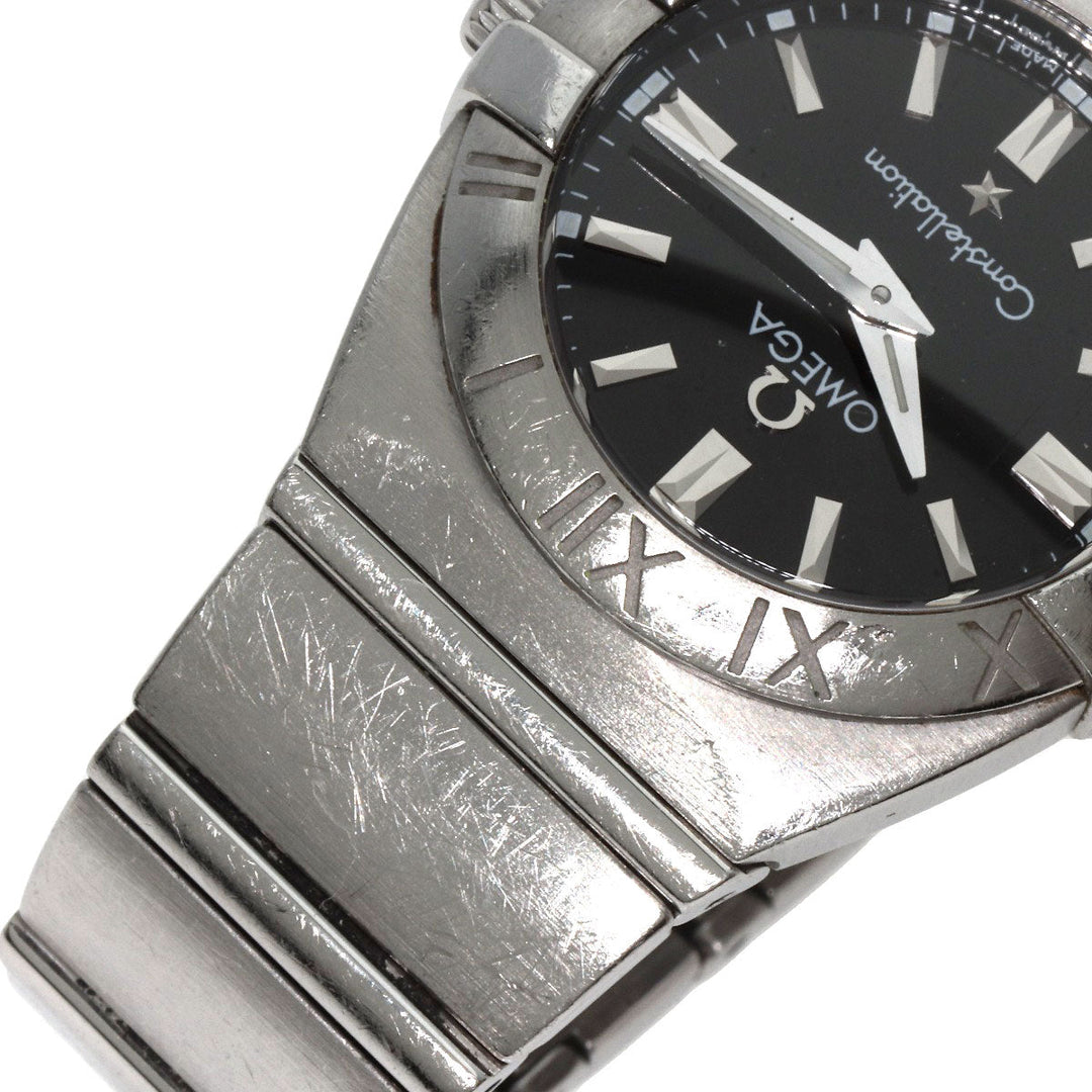 OMEGA Watches Quartz 1581.51 Stainless Steel , Stainless Steel Silver Constellation black dial Women Used Authentic