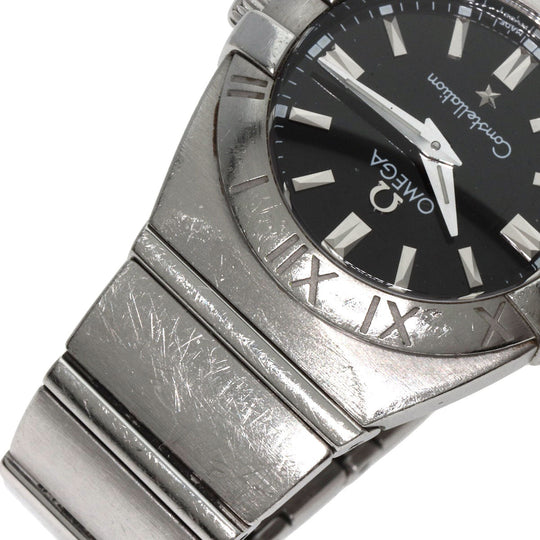 OMEGA Watches Quartz 1581.51 Stainless Steel , Stainless Steel Silver Constellation black dial Women Used Authentic