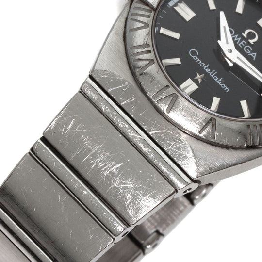 OMEGA Watches Quartz 1581.51 Stainless Steel , Stainless Steel Silver Constellation black dial Women Used Authentic