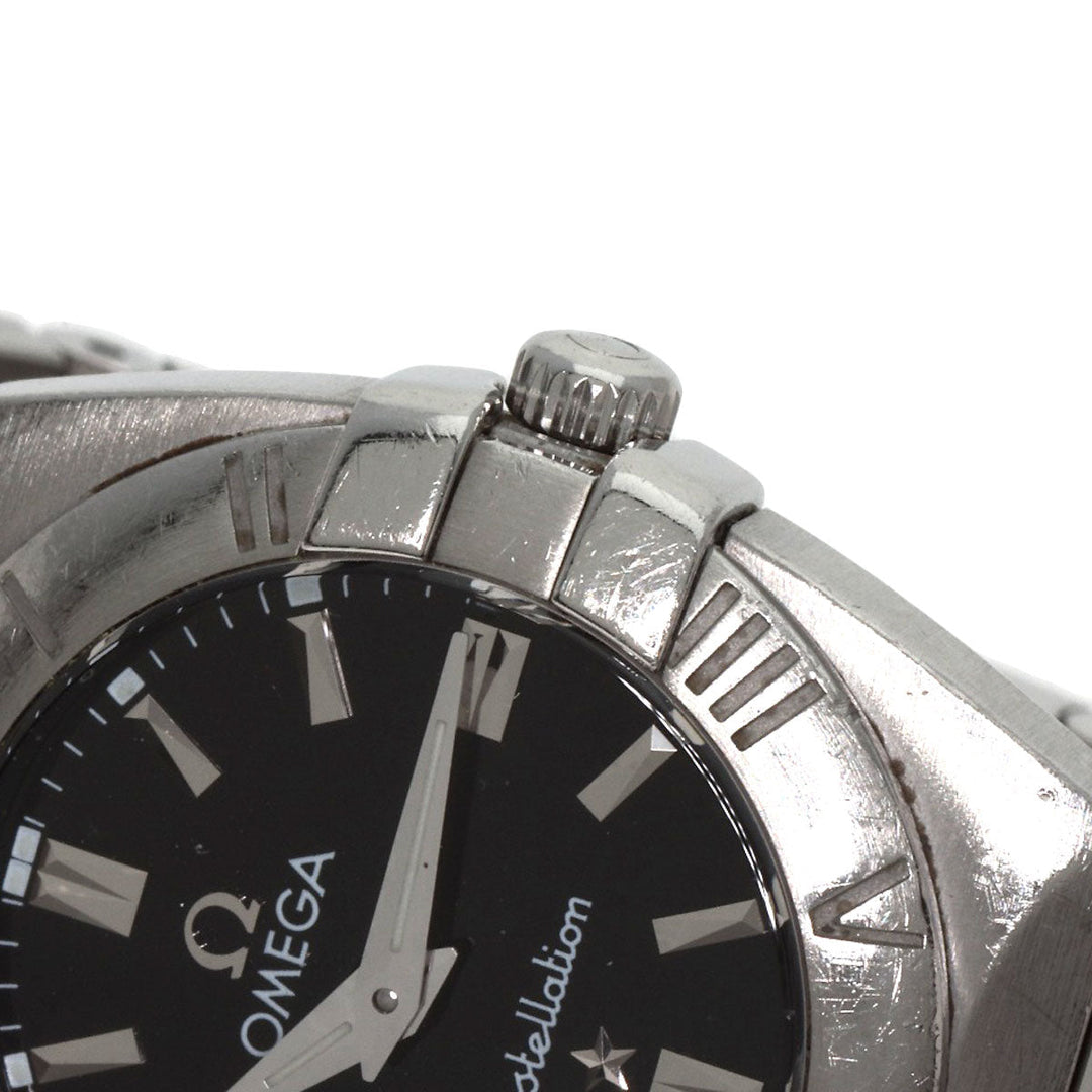 OMEGA Watches Quartz 1581.51 Stainless Steel , Stainless Steel Silver Constellation black dial Women Used Authentic
