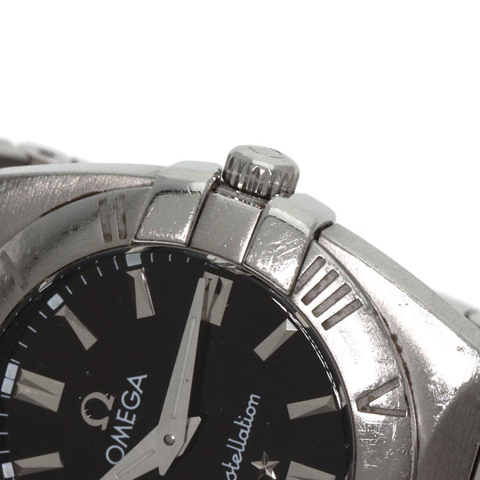 OMEGA Watches Quartz 1581.51 Stainless Steel , Stainless Steel Silver Constellation black dial Women Used Authentic