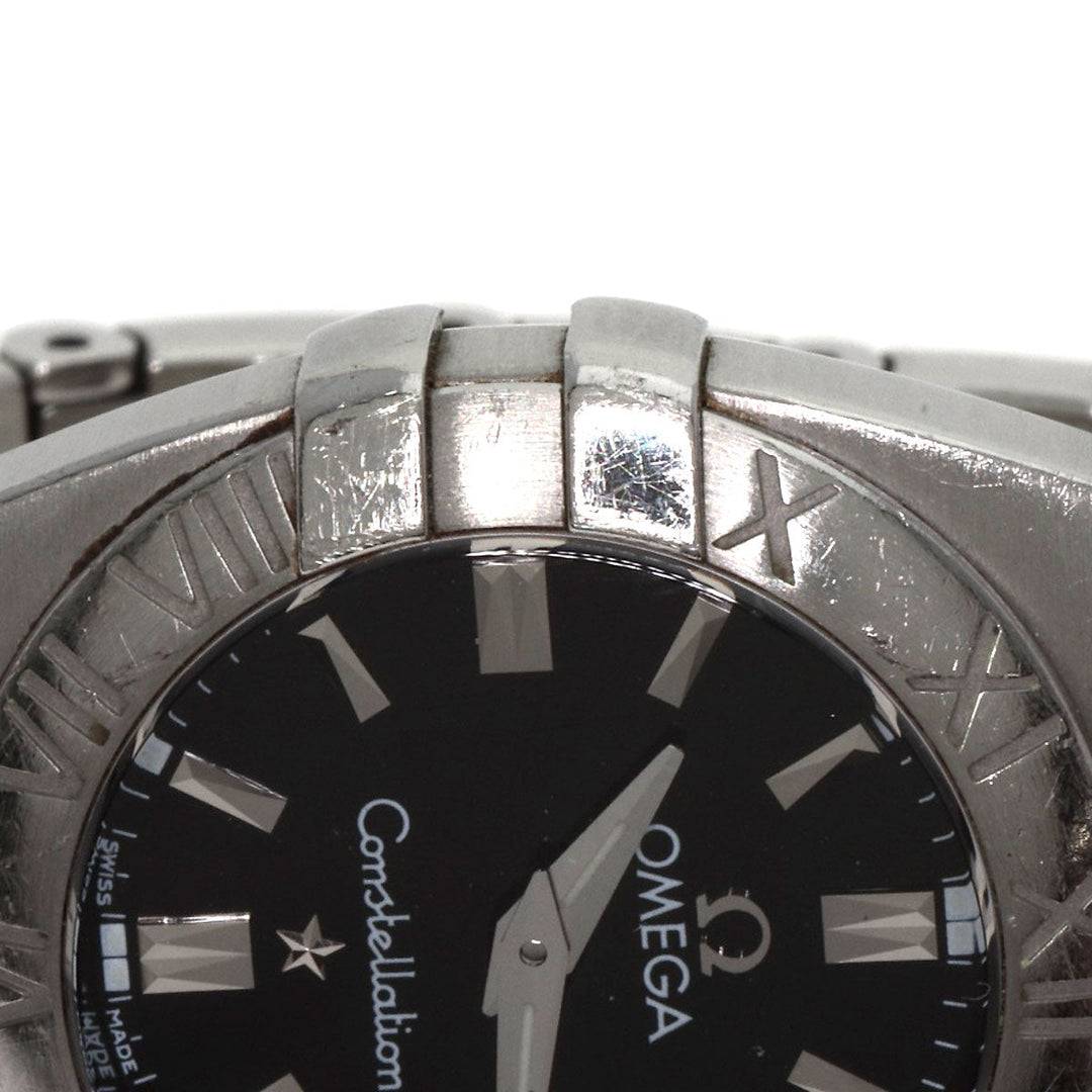 OMEGA Watches Quartz 1581.51 Stainless Steel , Stainless Steel Silver Constellation black dial Women Used Authentic