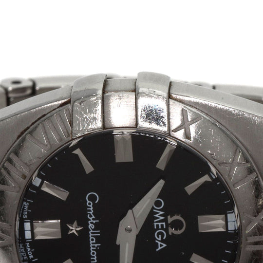OMEGA Watches Quartz 1581.51 Stainless Steel , Stainless Steel Silver Constellation black dial Women Used Authentic