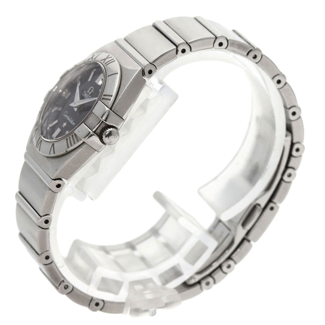 OMEGA Watches Quartz 1581.51 Stainless Steel , Stainless Steel Silver Constellation black dial Women Used Authentic