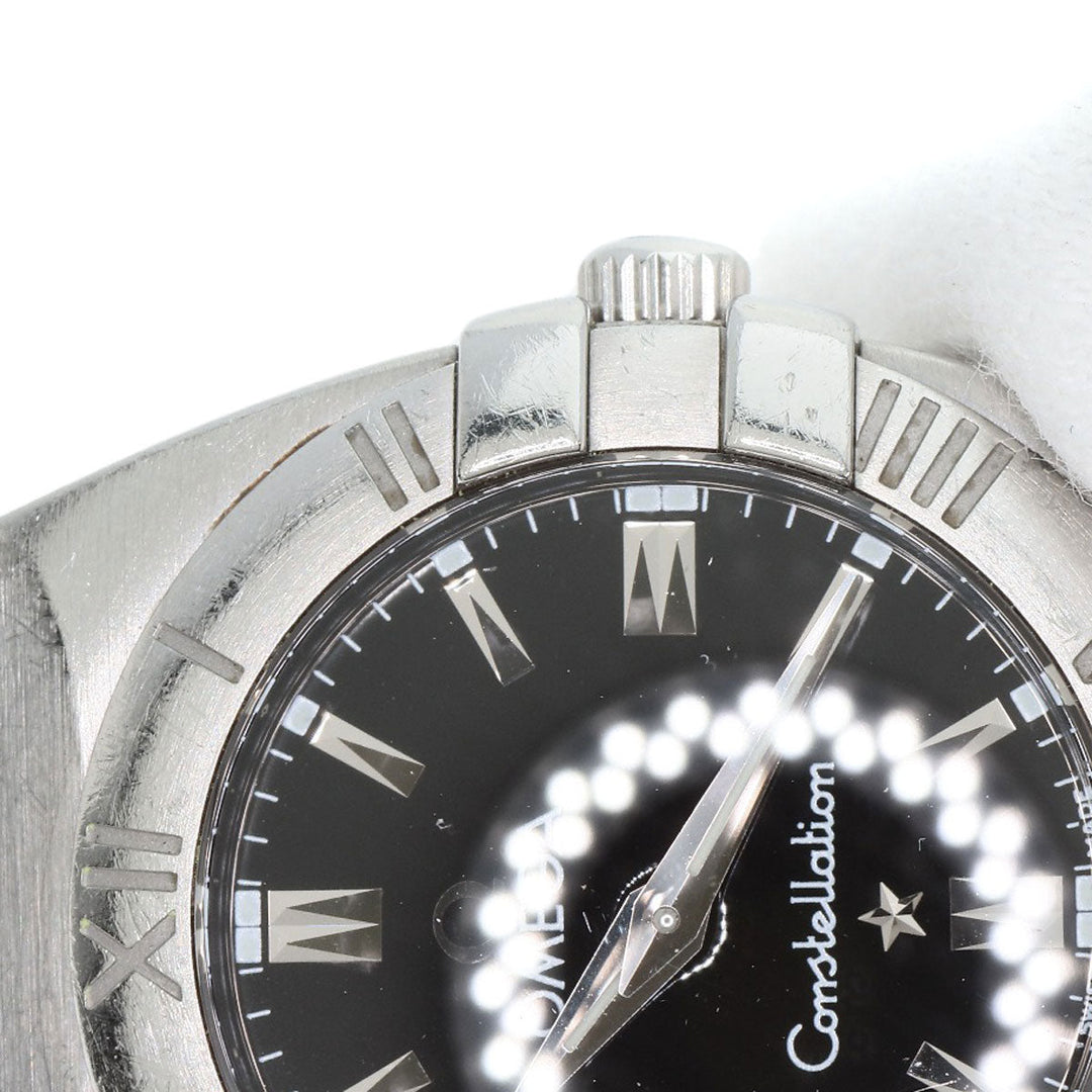 OMEGA Watches Quartz 1581.51 Stainless Steel , Stainless Steel Silver Constellation black dial Women Used Authentic