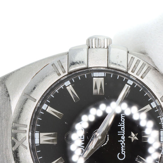 OMEGA Watches Quartz 1581.51 Stainless Steel , Stainless Steel Silver Constellation black dial Women Used Authentic