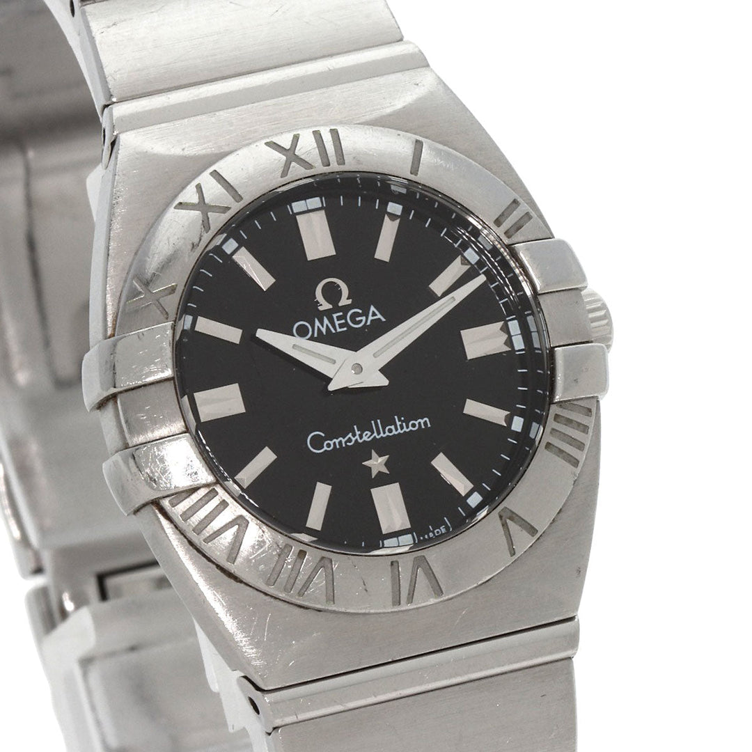 OMEGA Watches Quartz 1581.51 Stainless Steel , Stainless Steel Silver Constellation black dial Women Used Authentic