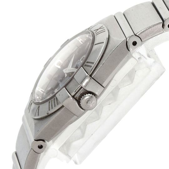 OMEGA Watches Quartz 1581.51 Stainless Steel , Stainless Steel Silver Constellation black dial Women Used Authentic