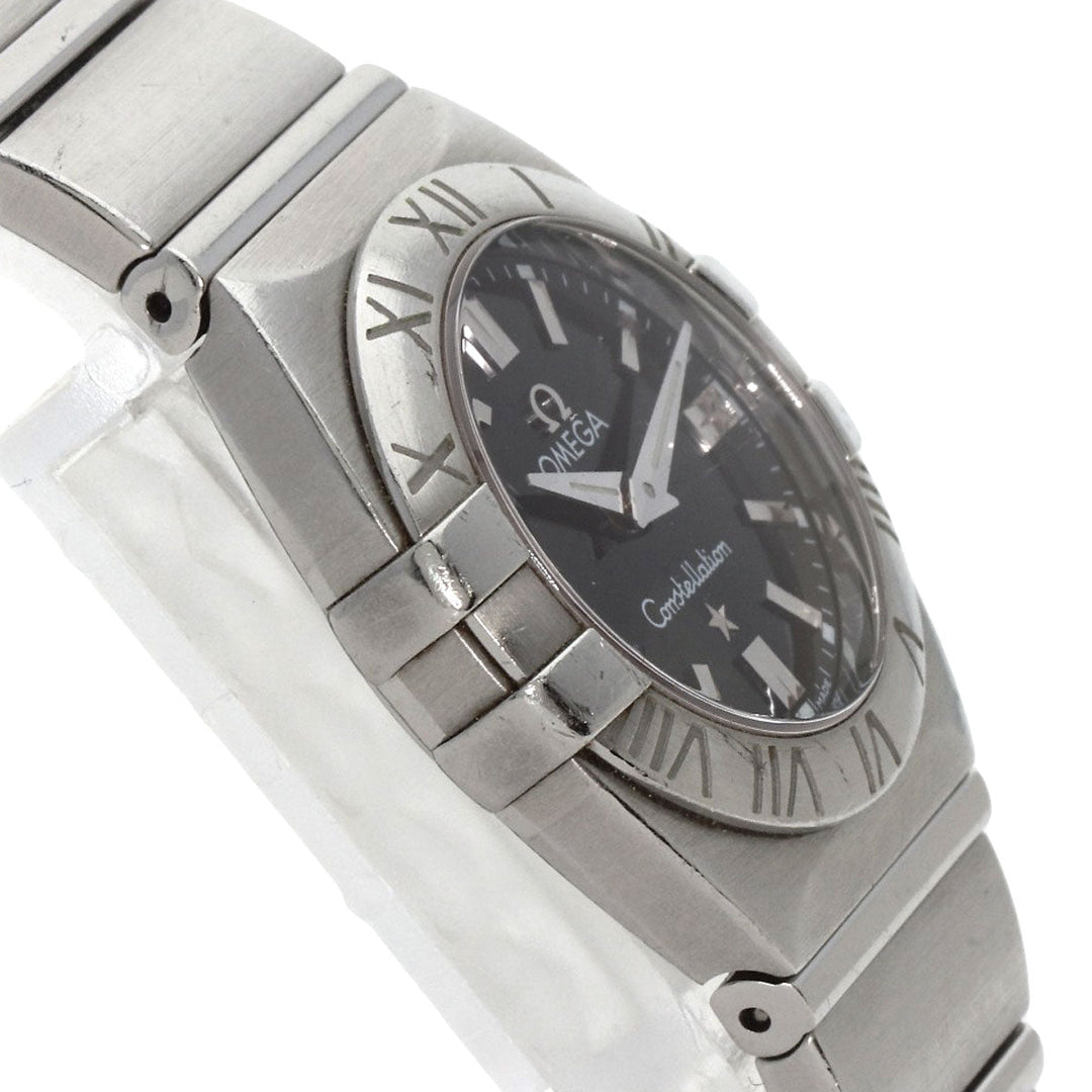 OMEGA Watches Quartz 1581.51 Stainless Steel , Stainless Steel Silver Constellation black dial Women Used Authentic