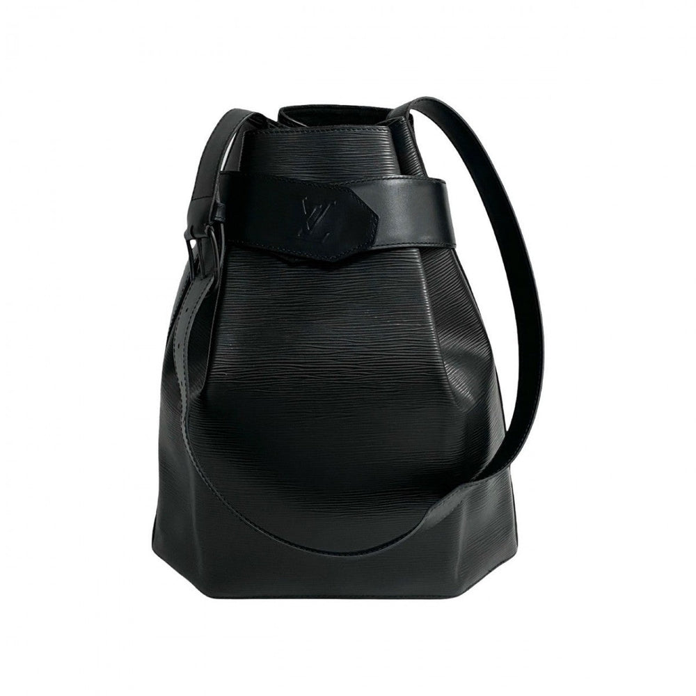 LOUIS VUITTON Shoulder Bag leather black Epi Sac de Paul GM