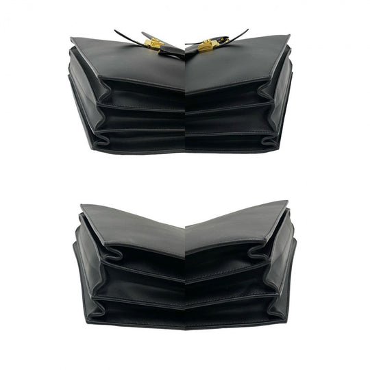 HERMES Business bag Box scarf black Sac Adepesh 41