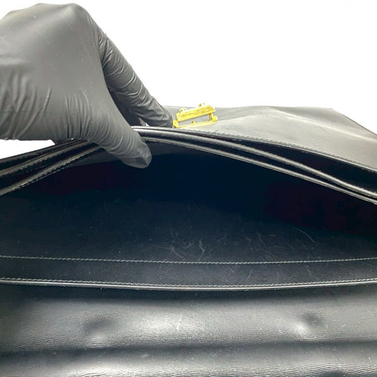 HERMES Business bag Box scarf black Sac Adepesh 41