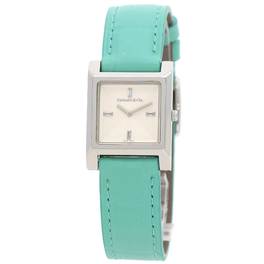 TIFFANY&Co. Watches Quartz Stainless Steel, Leather Silver 1837 Makers Silver dial Women Used Authentic