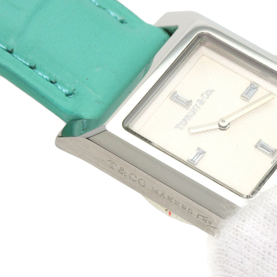 TIFFANY&Co. Watches Quartz Stainless Steel, Leather Silver 1837 Makers Silver dial Women Used Authentic