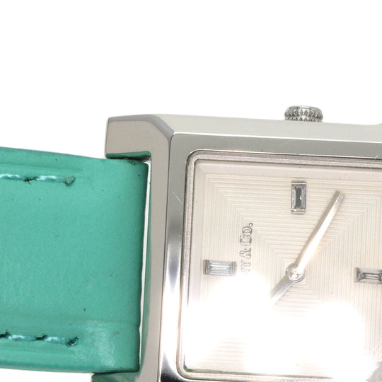 TIFFANY&Co. Watches Quartz Stainless Steel, Leather Silver 1837 Makers Silver dial Women Used Authentic