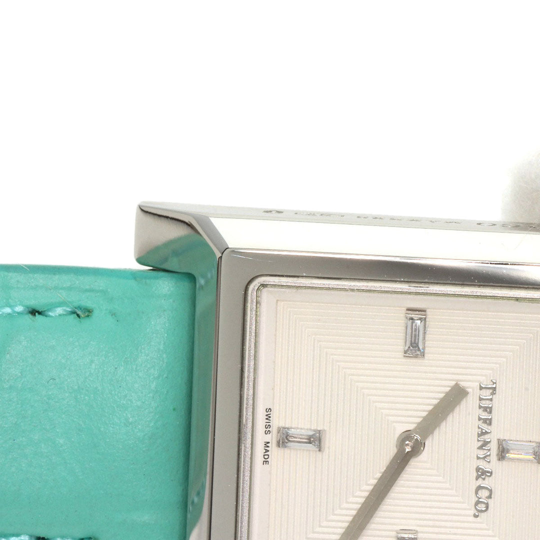 TIFFANY&Co. Watches Quartz Stainless Steel, Leather Silver 1837 Makers Silver dial Women Used Authentic
