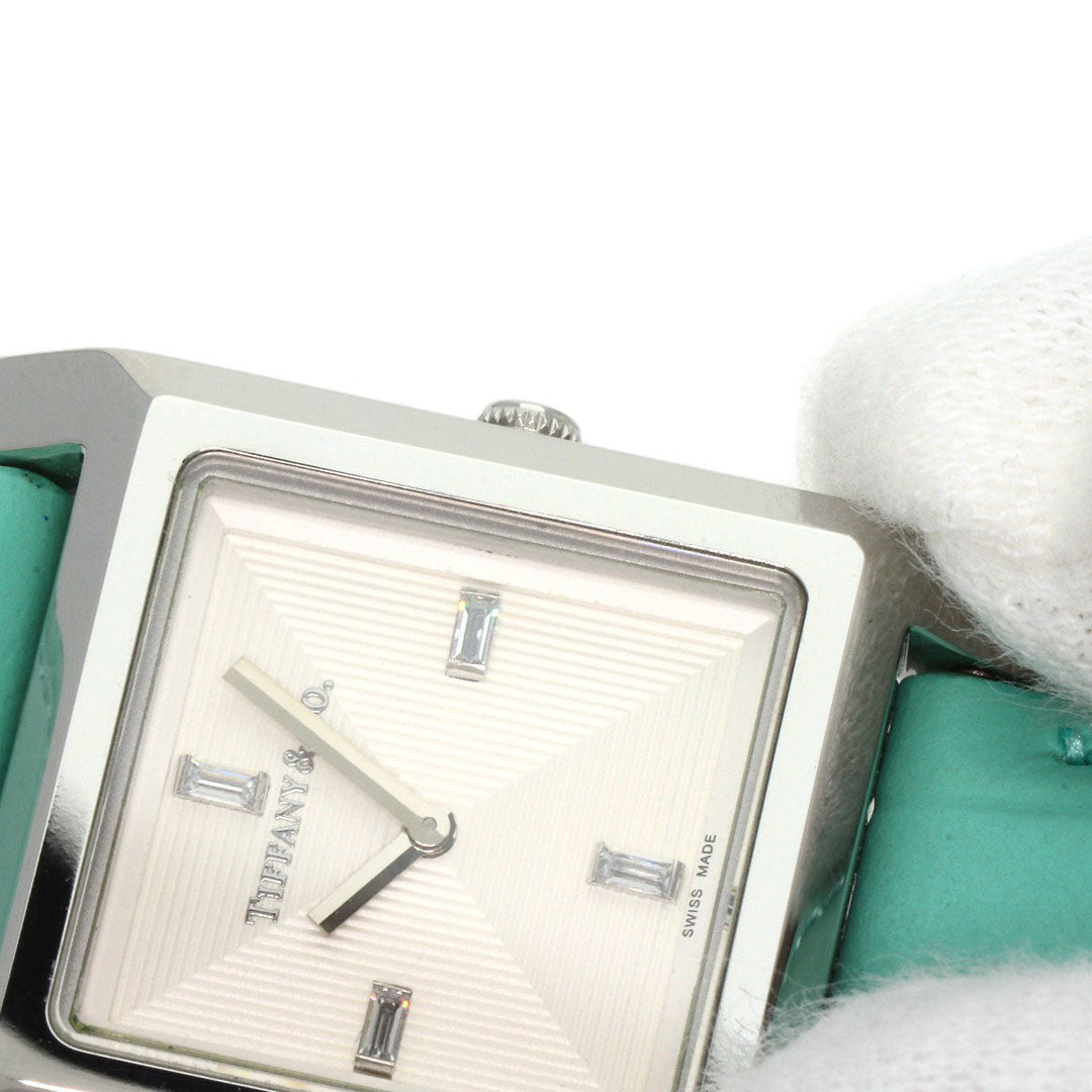 TIFFANY&Co. Watches Quartz Stainless Steel, Leather Silver 1837 Makers Silver dial Women Used Authentic