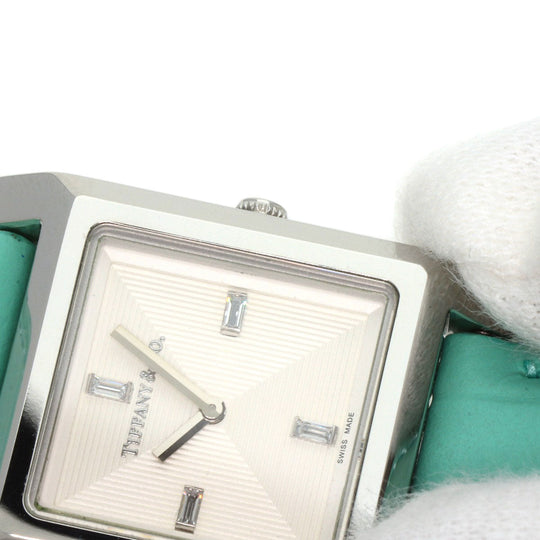 TIFFANY&Co. Watches Quartz Stainless Steel, Leather Silver 1837 Makers Silver dial Women Used Authentic