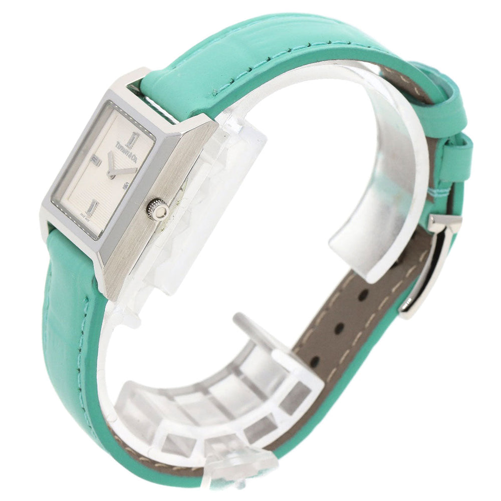 TIFFANY&Co. Watches Quartz Stainless Steel, Leather Silver 1837 Makers Silver dial Women Used Authentic