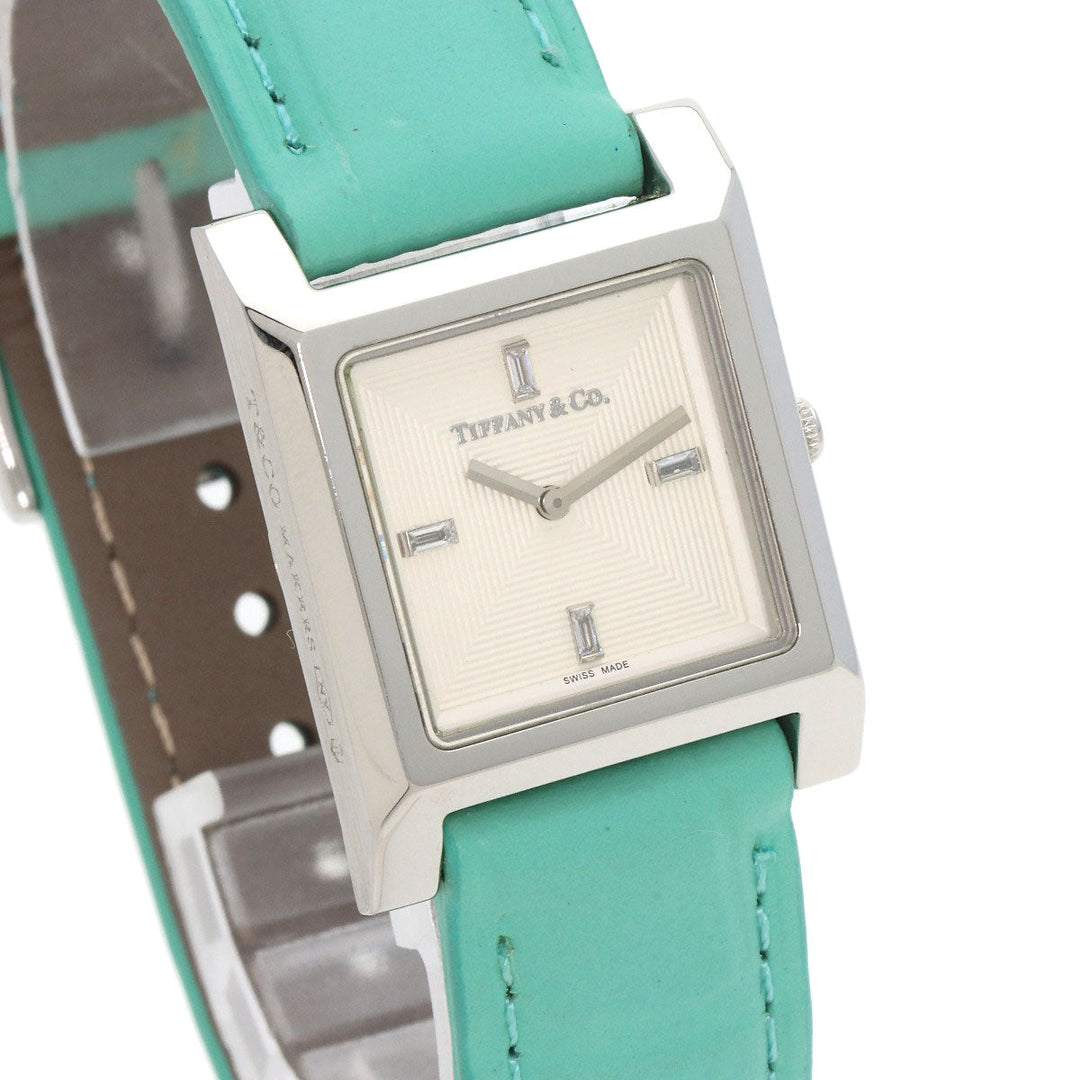 TIFFANY&Co. Watches Quartz Stainless Steel, Leather Silver 1837 Makers Silver dial Women Used Authentic