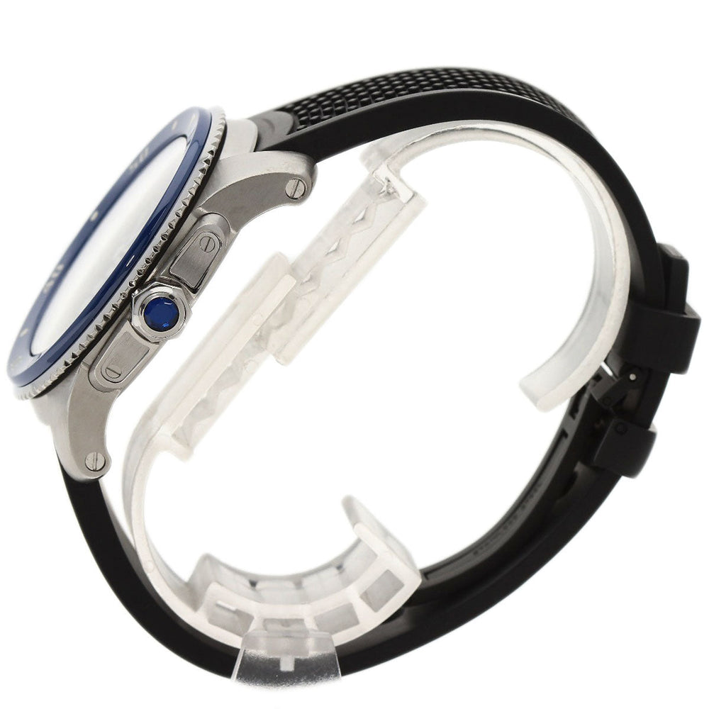 CARTIER Watches Mechanical Automatic WSCA0010 Stainless Steel, Rubber Silver Calibur de Cartier diver blue dial mens Used Authentic