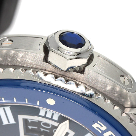 CARTIER Watches Mechanical Automatic WSCA0010 Stainless Steel, Rubber Silver Calibur de Cartier diver blue dial mens Used Authentic