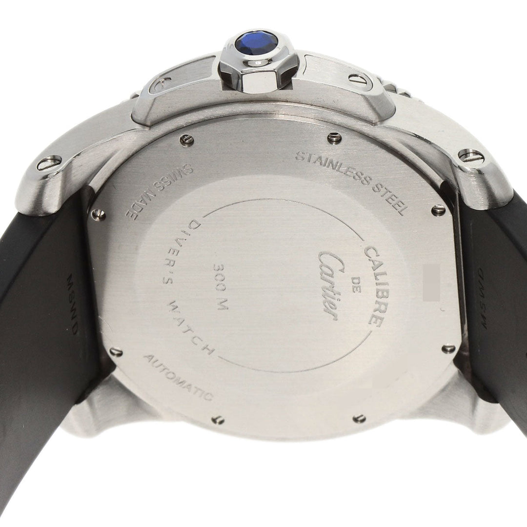 CARTIER Watches Mechanical Automatic WSCA0010 Stainless Steel, Rubber Silver Calibur de Cartier diver blue dial mens Used Authentic