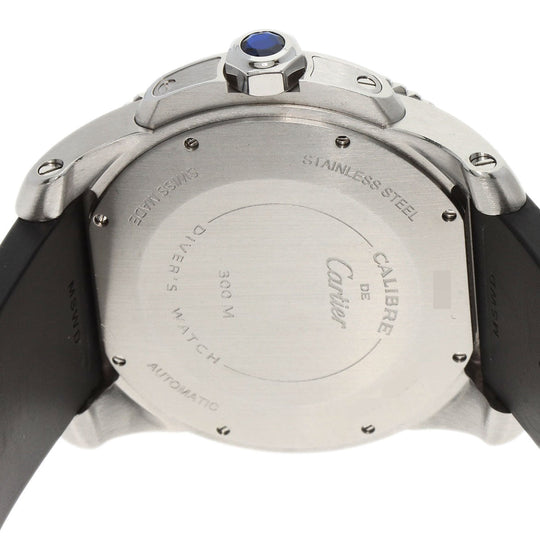 CARTIER Watches Mechanical Automatic WSCA0010 Stainless Steel, Rubber Silver Calibur de Cartier diver blue dial mens Used Authentic