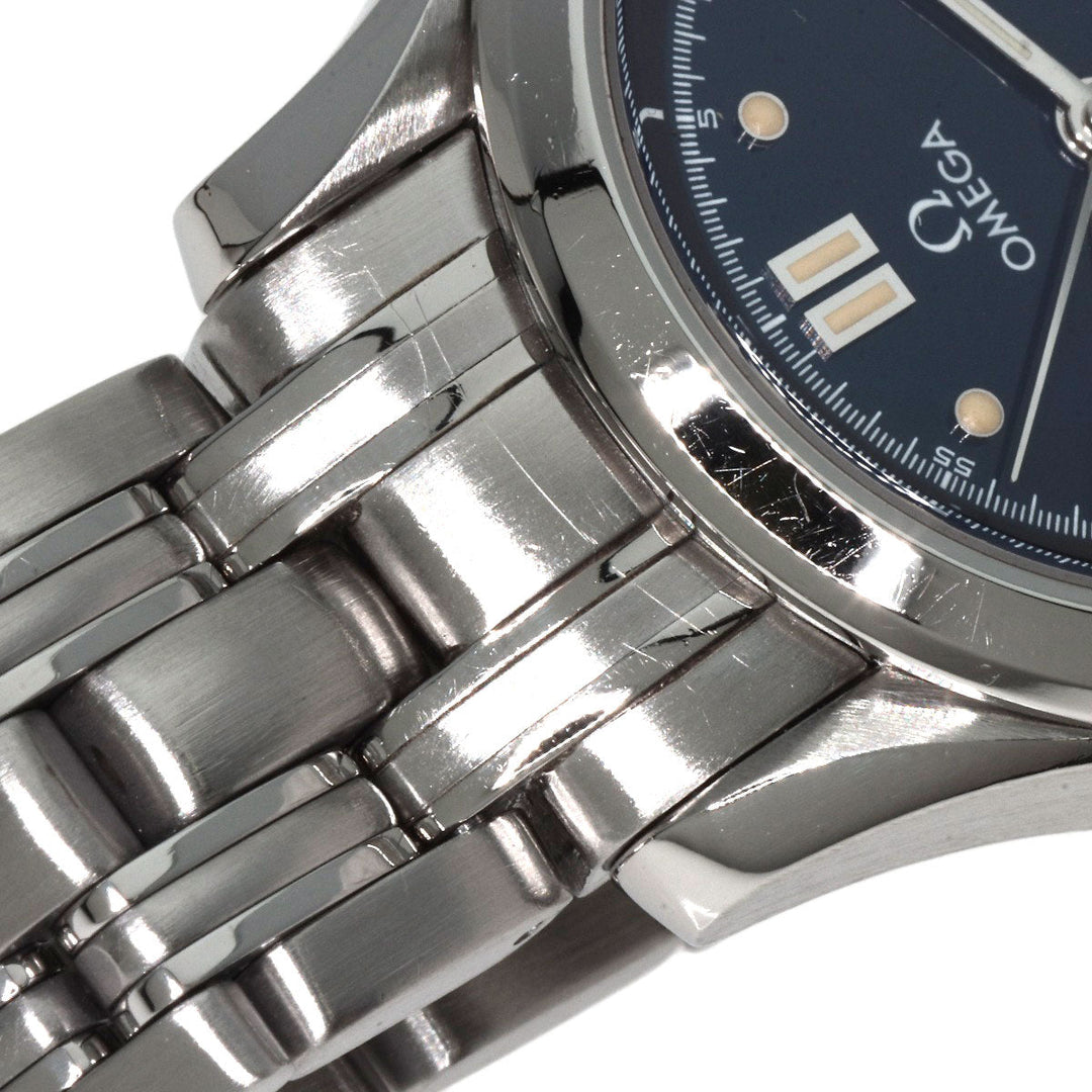 OMEGA Watches Quartz 2571.80 Stainless Steel , Stainless Steel Silver Seamaster 120m blue dial Women Used Authentic