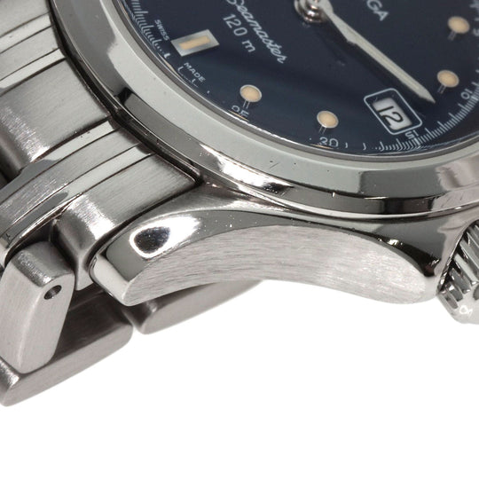 OMEGA Watches Quartz 2571.80 Stainless Steel , Stainless Steel Silver Seamaster 120m blue dial Women Used Authentic