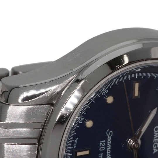 OMEGA Watches Quartz 2571.80 Stainless Steel , Stainless Steel Silver Seamaster 120m blue dial Women Used Authentic