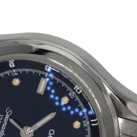OMEGA Watches Quartz 2571.80 Stainless Steel , Stainless Steel Silver Seamaster 120m blue dial Women Used Authentic