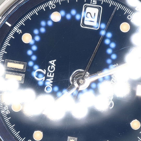 OMEGA Watches Quartz 2571.80 Stainless Steel , Stainless Steel Silver Seamaster 120m blue dial Women Used Authentic