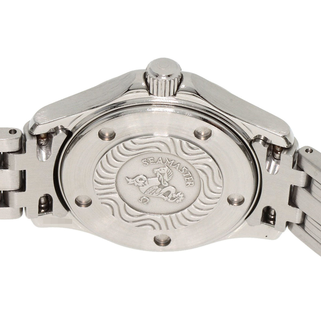 OMEGA Watches Quartz 2571.80 Stainless Steel , Stainless Steel Silver Seamaster 120m blue dial Women Used Authentic