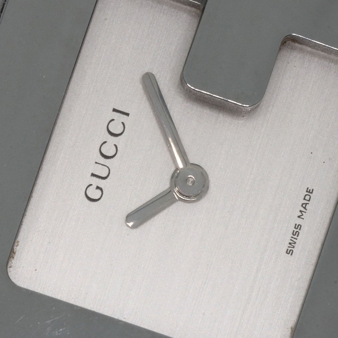 GUCCI Watches Quartz 3600L Stainless Steel , Stainless Steel Silver G Square Silver dial Women Used Authentic