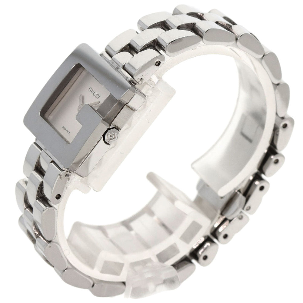 GUCCI Watches Quartz 3600L Stainless Steel , Stainless Steel Silver G Square Silver dial Women Used Authentic