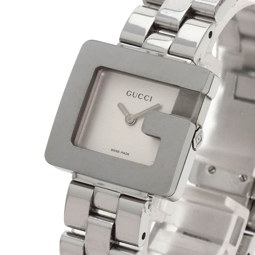GUCCI Watches Quartz 3600L Stainless Steel , Stainless Steel Silver G Square Silver dial Women Used Authentic