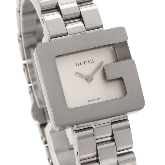 GUCCI Watches Quartz 3600L Stainless Steel , Stainless Steel Silver G Square Silver dial Women Used Authentic